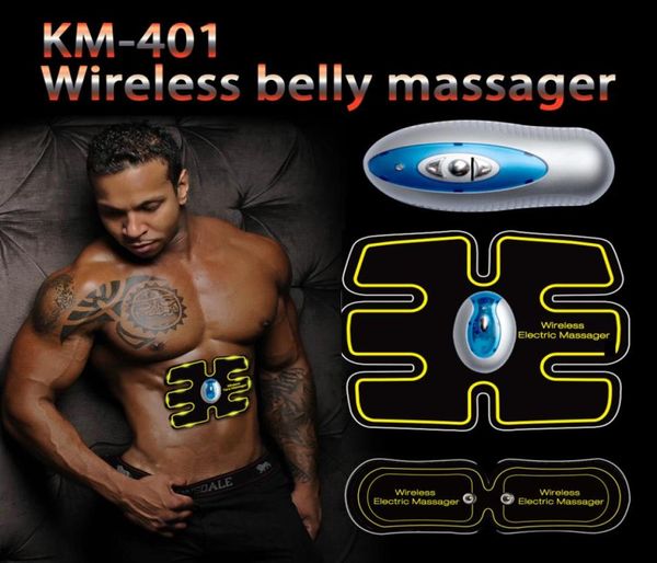 Nuovo Wireless Muscolo Addominale Toner Tonificante Del Corpo ABS Fit Peso Allenamento Muscolare Cintura per Braccio Addome Tight5322857