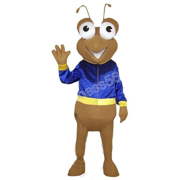 Leistung Ameise in Blau Maskottchen Kostüme hochwertige Cartoon Charakter Outfit Anzug Karneval Erwachsene Größe Halloween Weihnachten Party Karneval Party