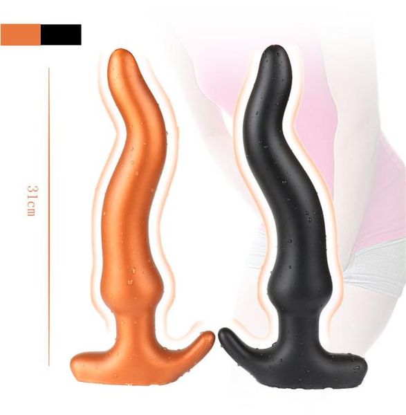 Longo Butt Plug Brinquedos Sexuais Para Adultos Homens Gay Massageador de Próstata Grande Plugue Anal ButtPlug Sexo Erótico Brinquedo Anal Para Mulher Ânus Sexshop T27547622