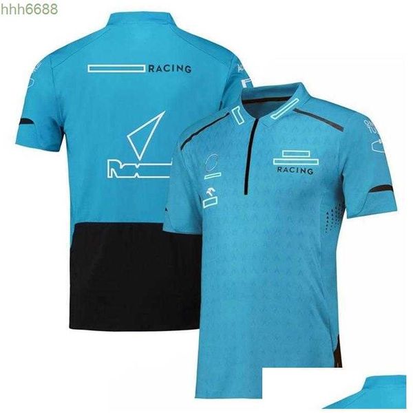 Gl5t Herren-Poloshirts, Motorradbekleidung, F1-Team-T-Shirt, neues Nded-Shirt, Herren-Rennserie, Sport-Top, Drop-Lieferung, Handys, Motorräder, Zubehör, anpassbar