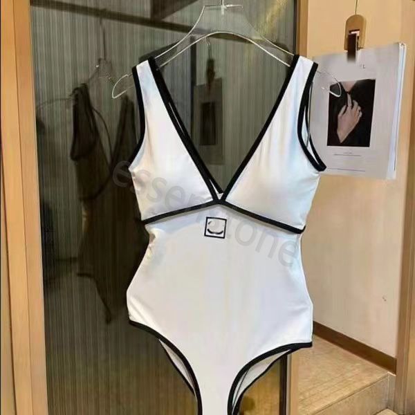 bikini di lusso canale estate bikini sexy costumi da bagno firmati moda donna stampa di lettere grafica costume intero costume da bagno senza schienale costume da bagno da spiaggia