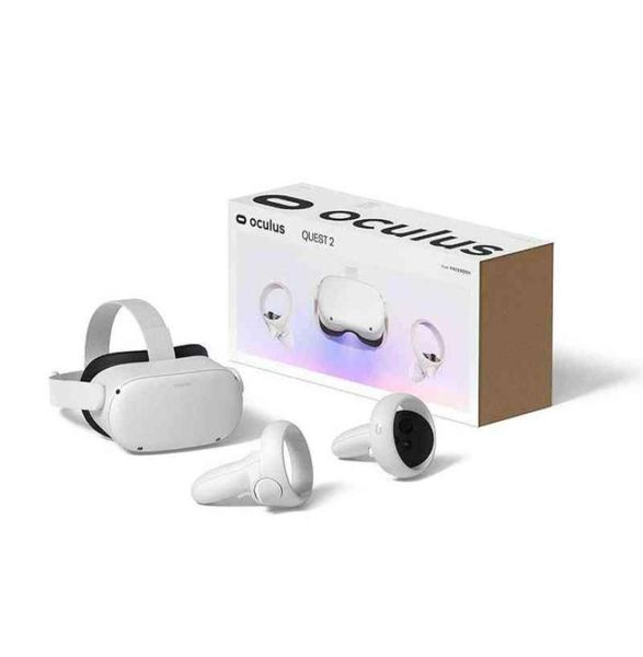 Poderoso óculos Oculus Quest 2 VR avançado tudo em um headset de realidade virtual display panorâmico jogo somatossensorial 128 256GB H28064468