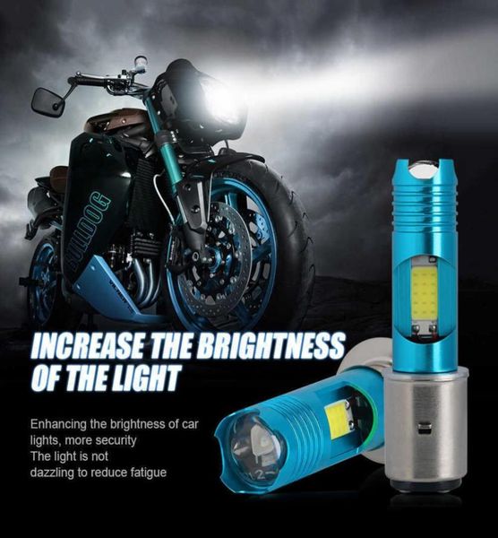 Nova alta potência led luz da motocicleta ba20d p15d h4 faróis lâmpadas peças hilo feixe lente rgb lâmpadas para moto acessórios carro nevoeiro la7271155