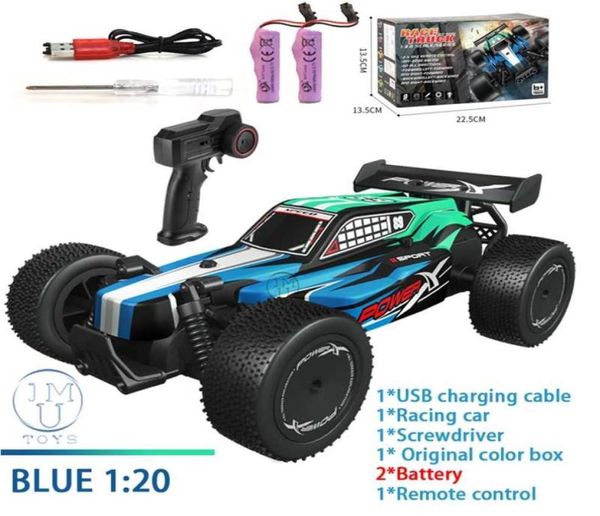 120 4WD RC Auto con luci a LED 24G Radiocomando Buggy OffRoad Control Trucks Ragazzi Giocattoli per bambini 21121892973642069020