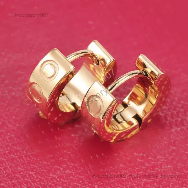 gioielli firmati anelli orecchini gioielli firmati donna 9mm cerchio placcato oro 18 carati orecchino festa di nozze accessori gioielli all'ingrosso dhgate