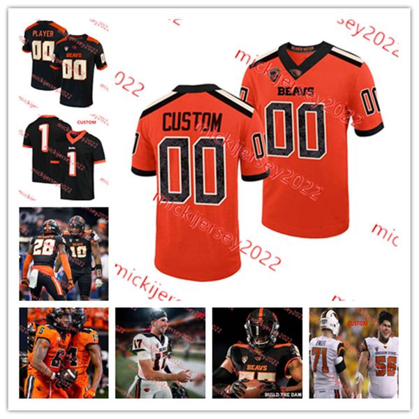 Deshaun Fenwick Luke Musgrave Anthony Gould Oregon State Football Jersey Jack Colletto 1 Tyjon Lindsey 3 Tristan Gebbia Oregon State Beavers Jerseys