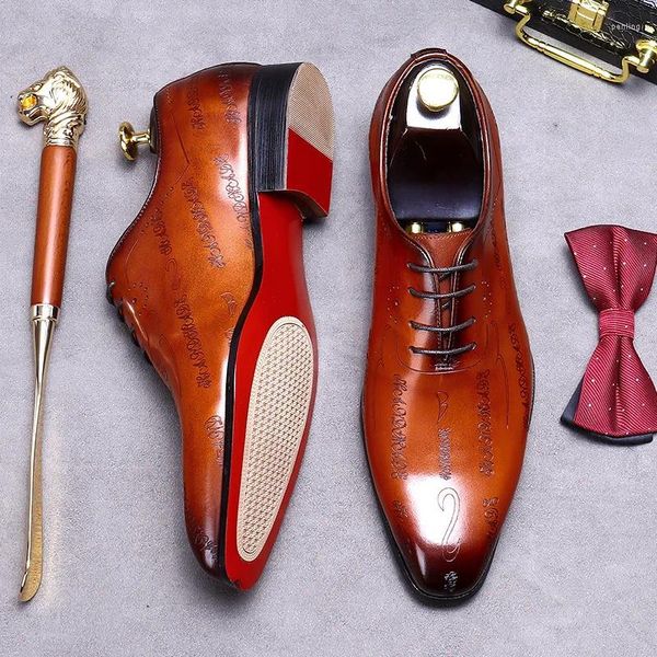 Модельные туфли мужские деловые кожаные из натуральной натуральной кожи с британским узором лазерной гравировки для свадьбы 37-46