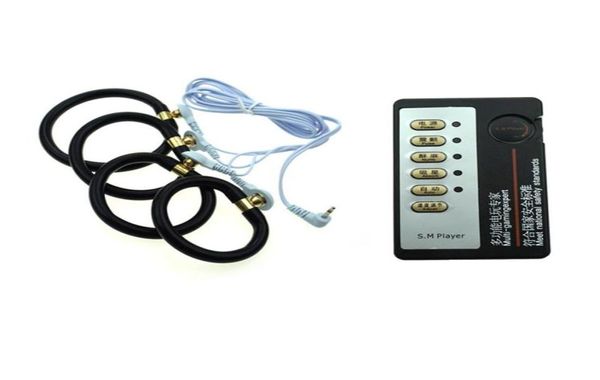 BDSM Elektrik Şok Penis Horoz El Electro Electro Stimülasyon İşkence Esaret Dişisi Yetişkin Seks Oyuncaklar Erkekler İçin Siyah JDAC105838F7845283