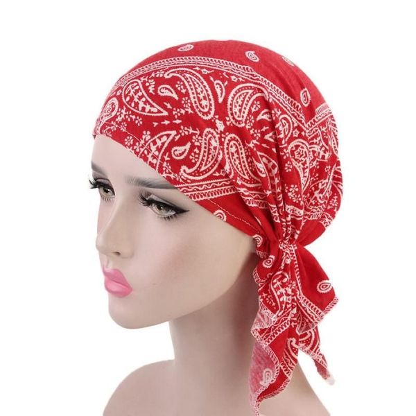 Шляпы с широкими полями, шарфы для женщин, мусульманские шарфы, повседневный шарф, женский летний акриловый шапка с рюшами, химиотерапевтическая шапка-бини, тюрбан, повязка на голову, Cap235w