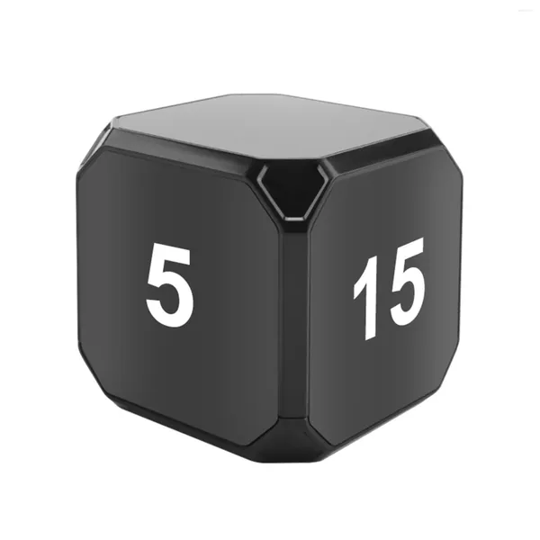 Moldes de cozimento Cube-Timer Kitchen Timer Sensor de gravidade Flip Meditação para gerenciamento de tempo e contagem regressiva 5-15-25-45 min (preto)