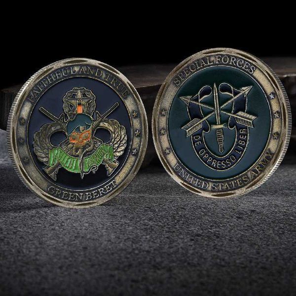 Artes e Ofícios Moeda Comemorativa Militar dos EUA Metal Exército Blindado Força Medalha Comemorativa Comerciante T240306