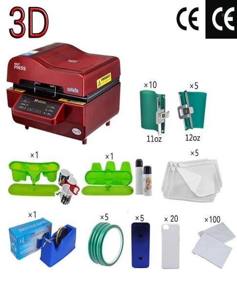 Принтеры ST3042 3D-сублимационный термопресс-принтер Вакуумная машина для чехлов, кружек, тарелок, очков18981261