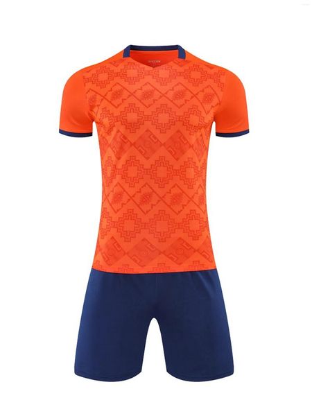 Conjuntos de corrida masculino terno de futebol imprime t-shirts e shorts de treinamento esportivo respirável jogging ao ar livre conjunto sportwear