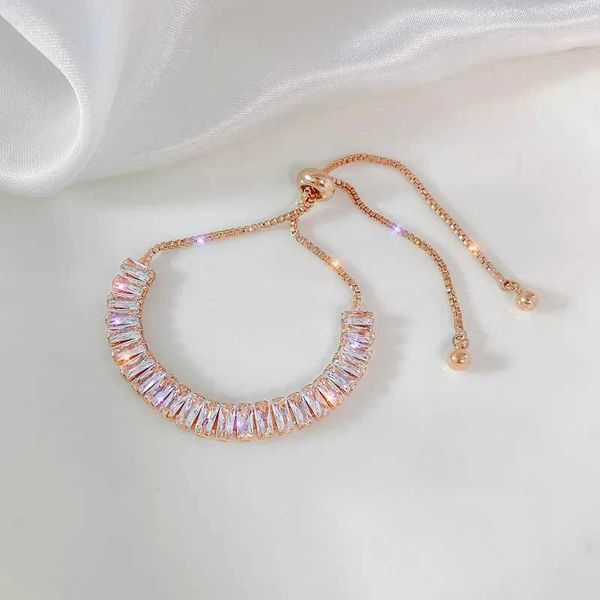 Bracelete de ouro rosa de cor de cor de rosa para fêmeas para fêmeas para feminino para feminino para feminino para feminino para feminino