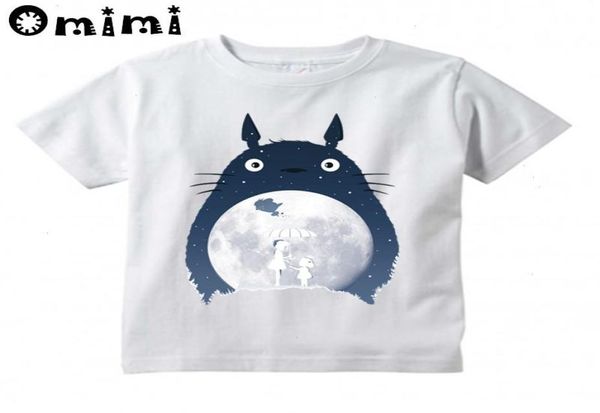 Çocuk Anime Totoro Tasarım Tshirt T Shirt Kız Kızlar Günlük Kawaii Kısa Kollu Üstler Çocuk Komik 9142871