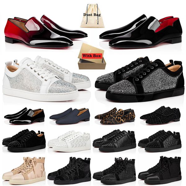 Christian Louboutin Red Bottoms Shoes CL casual shoes Designer-Herren-Loafer-Kleiderschuhe, rote Unterteile, Turnschuhe, Hochzeitsschuh, rote Sohlen-Loafer, 【code ：L】