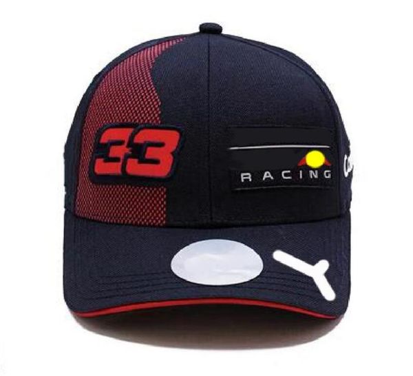 F1 Takım Yarış Şapkası 2021 Sezon Yeni Beyzbol Kapağı Kavisli Şapka Güneş Araba Makinesi Crosscountry Spor Araba Düz Cap9850965