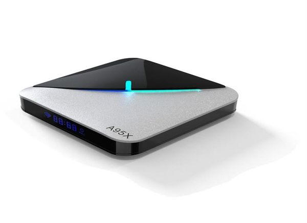 A95X F3 Air RGB Light Smart TV Box Android 90 Amlogic S905X3 4 ГБ 64 ГБ двойной Wi-Fi 4K 60 кадров в секунду поддержка Youtube Media Player296j1955709