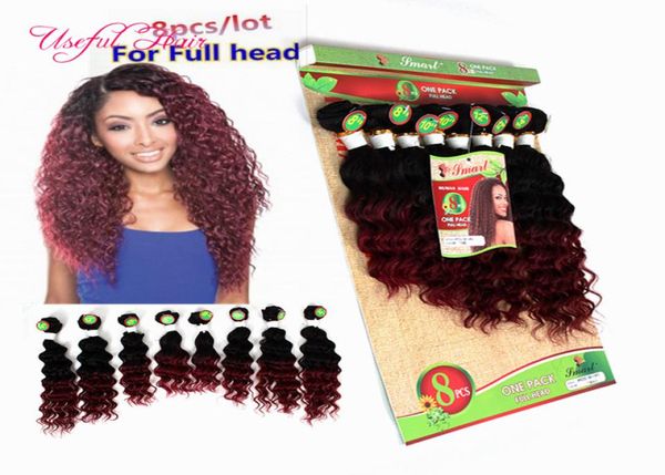 capelli ricci intrecciati umani estensioni dei capelli brasiliani 220g fasci di capelli malesi onda del corpo UMANI tesse fascio di tessuto colore bordeaux9191191