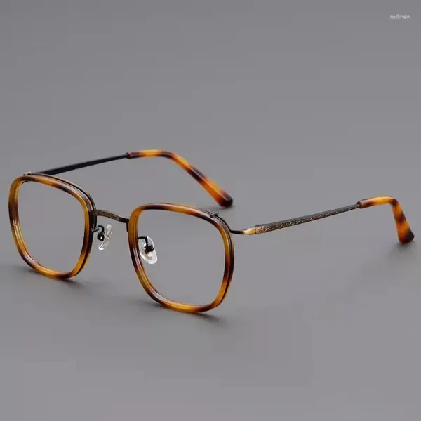 Óculos de sol miopia óculos masculino feminino vintage quadrado óculos ópticos quadro homens prescrição óculos anti luz azul -1.25 1.75