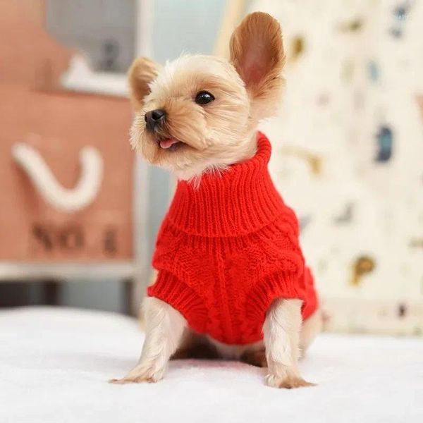 Cão vestuário camisola de malha para cães pequenos e médios moda roupas para animais de estimação chihuahua filhote de cachorro yorkshire puro