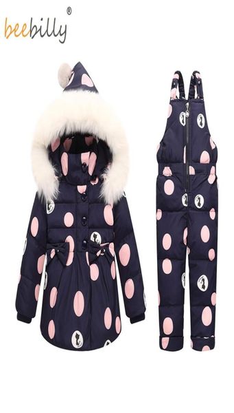 Set di abbigliamento per neonate invernali Piumini per bambini caldi Piumini per bambini Tuta da sci per bambini Girl039s Piumini Capispalla CappottoPan6758215