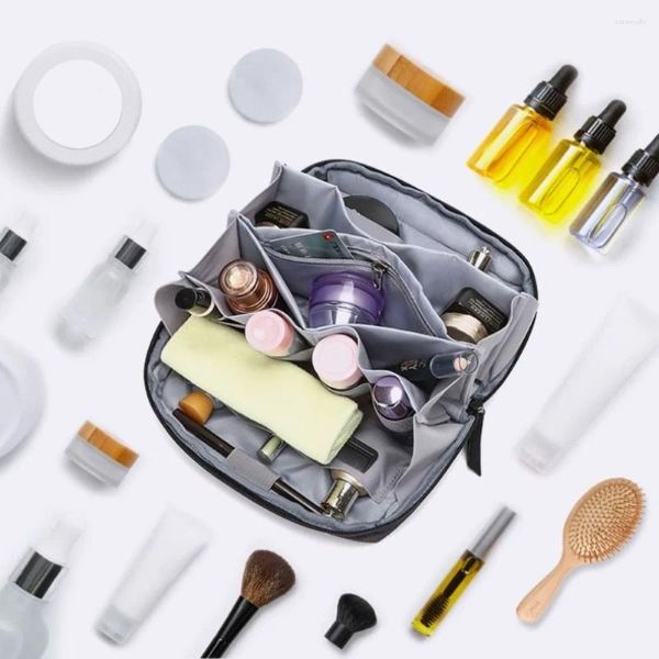 Kosmetiktaschen, Make-up-Tasche mit hoher Kapazität, tragbar, wasserdicht, Oxford-Stoff, Kosmetik-Aufbewahrung, Kulturbeutel, Reisen