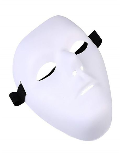 Grosso em branco masculino a máscara fantasma rosto cheio decoração artesanato Halloween3144433