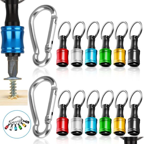 Chaveiros de pelúcia P Chaveiros 14 polegadas Hex Shank Chave de fenda Titulares Keychain Barra de extensão portátil Mudança rápida Bits Titular Set Sock Dhbwt