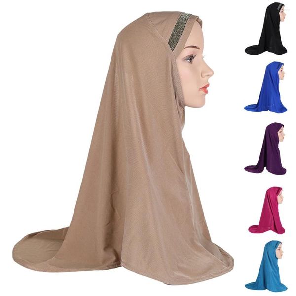 Abbigliamento etnico Un pezzo AI Amira Hijab Donne musulmane Copricapo Avvolgere Foulard islamico Scialle Khimar Perdita di capelli Turbante Arabo Niquab Velo