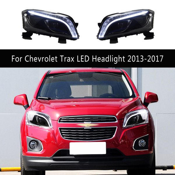 DRL Daytime Running Light Streamer Indicatore di direzione per Chevrolet Trax Gruppo faro a LED 13-17 Lampada anteriore Ricambi auto