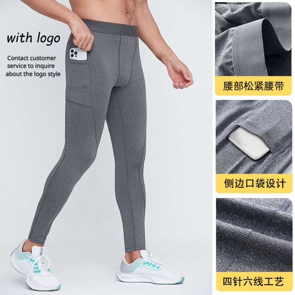 Lu Align Hose Herren Outfit Yoga Sport Laufen Trainingshose Schnell trocknend Hochelastische Leggings Outdoor Fitness Sportbekleidung mit Taschen Jogger Gry Lu-08 2024