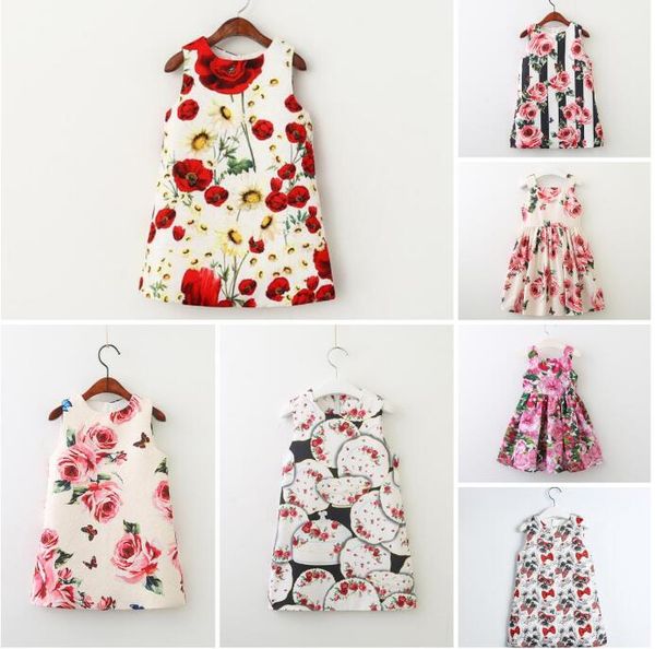 Kinder Kleider Mädchen Designer Kleidung ärmellose Baby Kinder Kleidung Prinzessin Kleid Sommerkleid