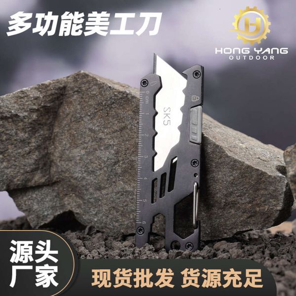 Kaufen Sie zum besten Preis Edelstahl-Überlebensmesser für die Selbstverteidigung, das beste tragbare Multi-Tool, kleine Selbstverteidigungsmesser 843254