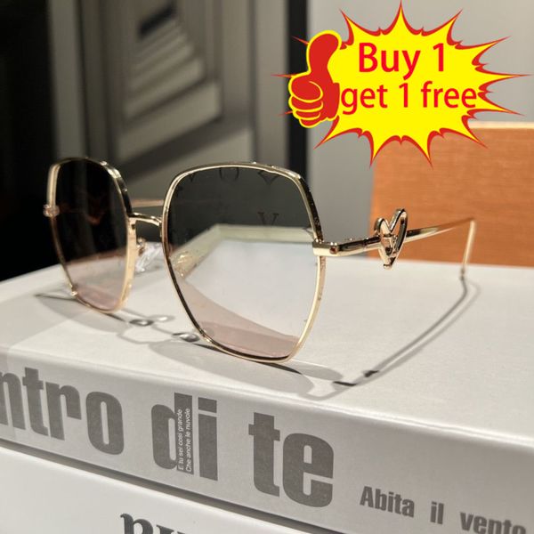 Designer de moda homens óculos de sol luxo proteção UV400 mulheres óculos de sol ao ar livre quadrado quadro completo banhado a ouro óculos de sol lunettes occhiali da sole