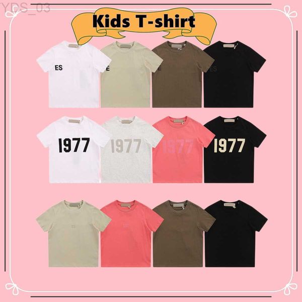 T-Shirts Toddlers Çocuklar T-Shirts Ess Tasarımcı Giysileri Erkek Tişörtler Bebek Toddler Tees Kızlar Moda Hip Hop Camo Sokak Gündelik Yaz Çocuk Bebekler Genç Çocuklar 240306