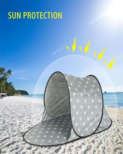Автоматическая уличная палатка для кемпинга, водонепроницаемая, с защитой от УФ-излучения, пляжная, сверхлегкая, всплывающая, летняя, навес от морского солнца, навес от солнца 220301273H1568635