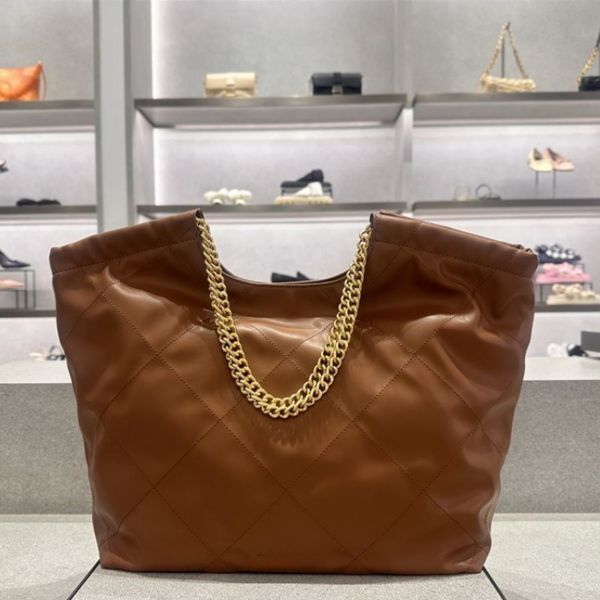 Bolsa feminina 2024 nova bolsa feminina waffle macia sacola perdida grande capacidade bolsa de corrente multifuncional