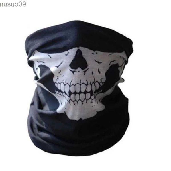 Máscaras de designer ao ar livre máscara de treinamento de motocicleta legal crânio bicicleta cachecol máscara bandana motor bicicleta esporte cachecol pescoço mais quente inverno halloween