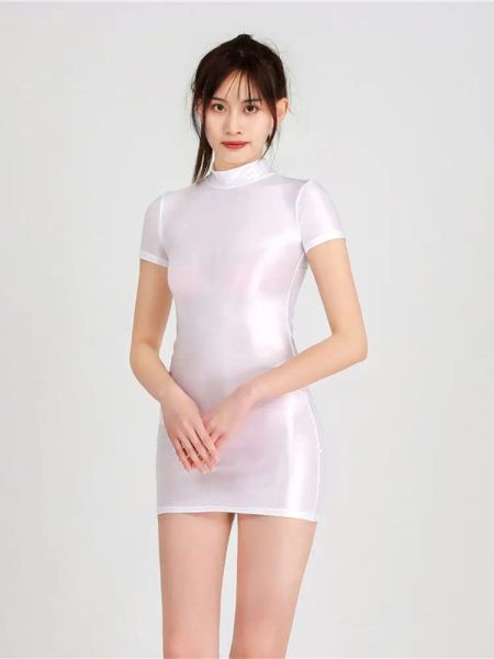 Elbise m l xl parlak parlak bodycon zarif elbise seksi kulüp kıyafetleri kadın parti gece vestido paketi kalça minifalda yaz mini