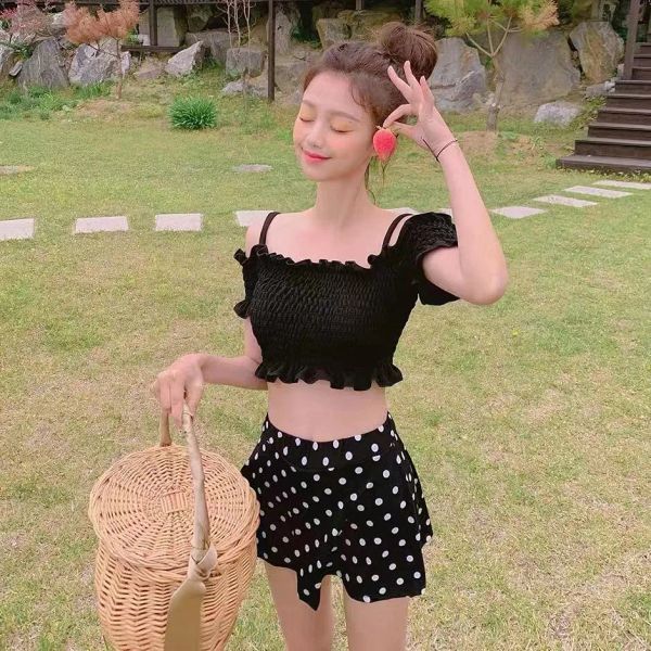 Bademode 2021 Neue Korea Stil Sommer Bikini Sommer Sexy Frauen Badeanzug Bademode Push-Up-Bh Bikini Sets Damen Badeanzug