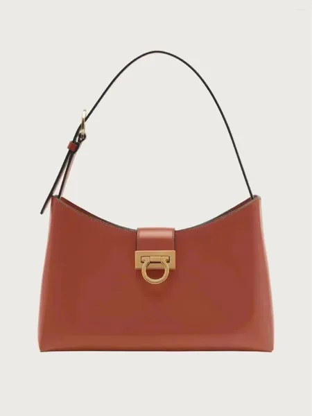 Вечерние сумки 2024 Trifolio, женская яловая кожа, золотая сумка-хобо с пряжкой в форме подковы, сумка-тоут на плечо подмышками, маленькая квадратная сумка