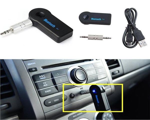 Bluetooth Sender Auto Adapter Empfänger 3,5mm Aux Stereo Wireless USB Mini o Musik Für Smartphone MP3 yy282192882