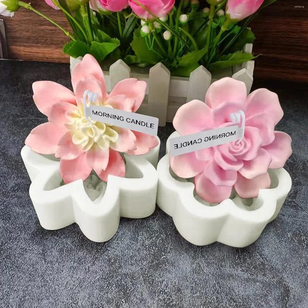 Stampi da forno Fiori 3D Stampo per candele in silicone Stampi per torta fondente Realizzazione di sapone fatto a mano Stampo in gesso Craft Casting XK066