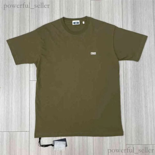 Cinque colori piccolo KITH Tee 2022ss Uomo Donna Estate Dye KITH T Shirt Top di alta qualità Box Fit manica corta 205