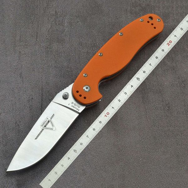 Maniglia per esterni D2 Steel Wilderness Survival Portable Exploration Ontario Coltello pieghevole 967611