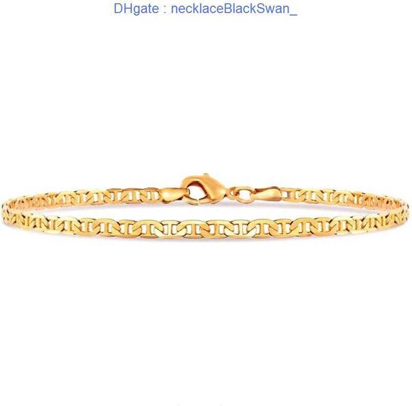 Cavigliere 4Mm Catena a maglie Mariner Cavigliera color oro 9 10 11 pollici Bracciale alla caviglia cubano per donna Uomo Impermeabile Kirk22 Consegna a goccia Je Dh9D2 97H7