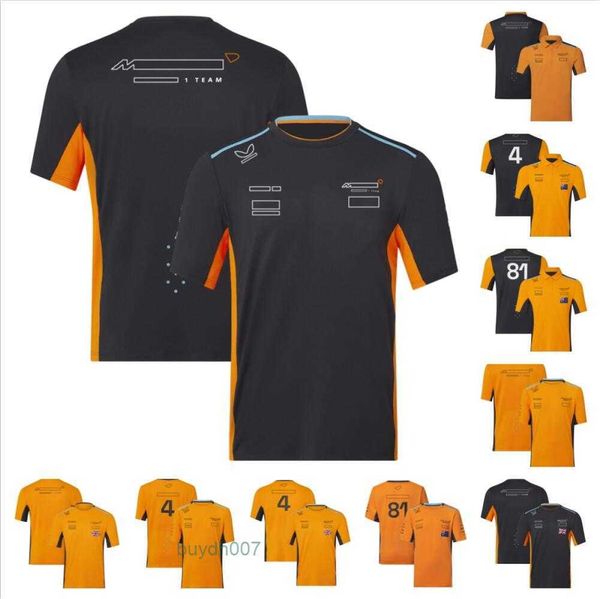 Rhht Polos masculinos F1 Fórmula 1 camiseta de manga curta Novo produto Team Racing Suit Crew Neck Tee Fan Style Youth Polo Shirt pode ser plus size personalizável