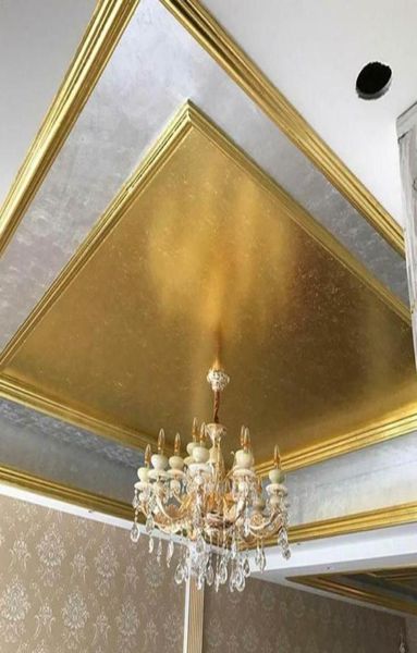 100 pz Oro Argento Rame Foil Fogli Fogli di Carta Doratura Forniture per Torte Domestiche Biscotto Confezione Fai da Te Decorazione Commestibile Dicembre A4V2 Wallpa4140131