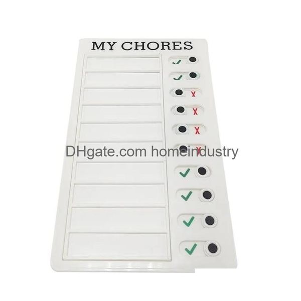 Notas Atacado Mtipurpose Wall Pendurado Checklist Memo Boards Ajustáveis ​​Minhas Tarefas Board para RV Home School Sala de Aula Entrega de Dhbrv